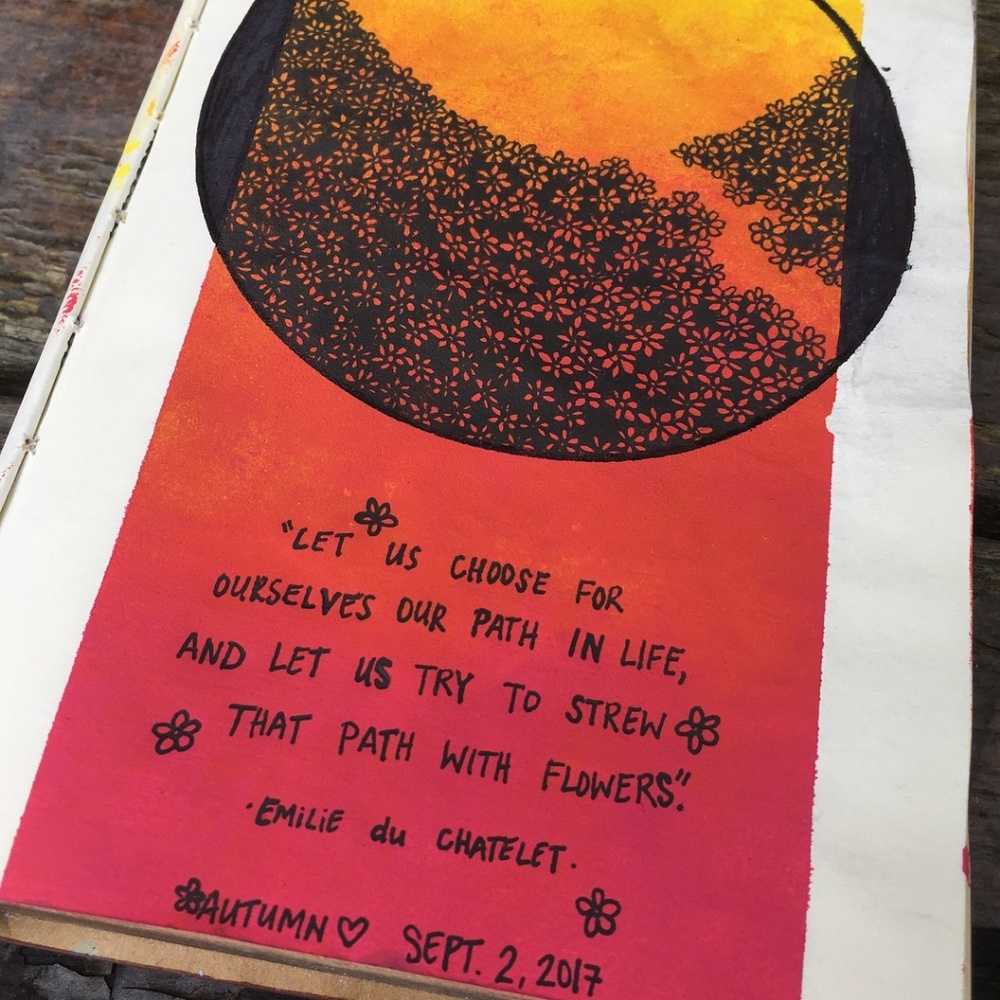 Path Of Flowers - Original Art Journal Print - Picture 5 of 8